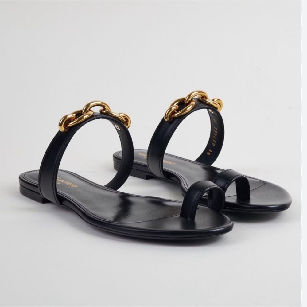 Saint Laurent Women's Black Sandals - Picture 3 of 9